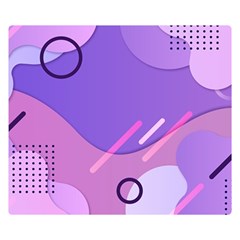 Colorful Labstract Wallpaper Theme Premium Plush Fleece Blanket (small)