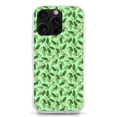 Leaves Pattern Texture Seamless Iphone 16 Pro Tpu Uv Print Case
