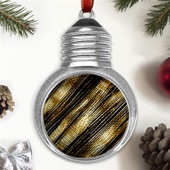 Gold Rush Metal Light Bulb Shape Ornament