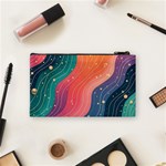 Art Abstract Pattern Cosmetic Bag (Small) Back