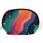 Art Abstract Pattern Accessory Pouch (Medium) Back