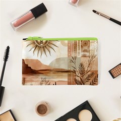 Abstract Sun Boho Bohemian Design Cosmetic Bag (xs)