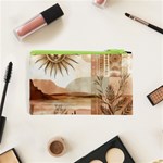 Abstract Sun Boho Bohemian Design Cosmetic Bag (XS) Back