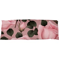 Pink Roses 17 x47  Body Pillow Case Dakimakura (two Sides)