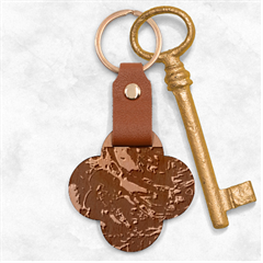 Sci-fi Scenester Engraved Wood Key Chain
