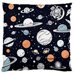 Space Galaxy Universe Stars Sky Large Cushion Case (Two Sides) Back