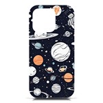 Space Galaxy Universe Stars Sky iPhone 16 Pro Black UV Print PC Hardshell Case Front