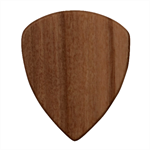 Abstract Pattern Design Scrapbooking Square Wood Guitar Pick Holder Case And Picks Set Pick