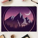 Mountain Night Crescent Moon Cosmetic Bag (XXXL) Back
