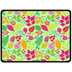 Flower Flora Floral Nature Pattern Seamless Two Sides Fleece Blanket (large)