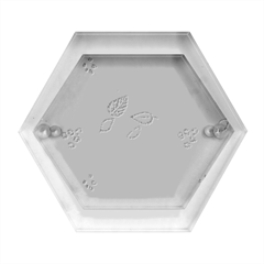 Flower Flora Floral Nature Pattern Seamless Hexagon Wood Jewelry Box