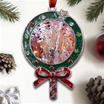 Pour Flames Metal X Mas Lollipop with Crystal Ornament Front