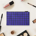 Blue Tartan Plaid 1 Cosmetic Bag (Small) Back