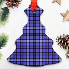 Blue Tartan Plaid 1 Ornament (christmas Tree) 