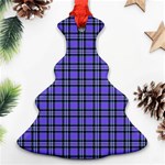 Blue Tartan Plaid 1 Ornament (Christmas Tree)  Front