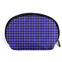 Blue Tartan Plaid 1 Accessory Pouch (large)