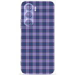 Purple Plaid Tartan 1 Samsung Galaxy S24 Plus 6.7 Inch Black TPU UV Case Front