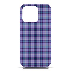 Purple Plaid Tartan 1 Iphone 16 Pro Black Uv Print Pc Hardshell Case