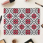 Ukrainian Folk Seamless Pattern Ornament Ethnic Ornament Border Element Traditional Art Cosmetic Bag (XL) Back