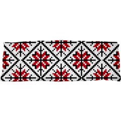 Ukrainian Folk Seamless Pattern Ornament Ethnic Ornament Border Element Traditional Art 25 x71  Body Pillow Case Dakimakura (two Sides)