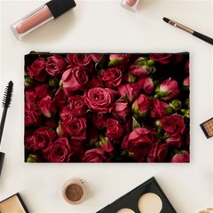 Floral Buds Of Roses Beautiful Flowers Cosmetic Bag (large)