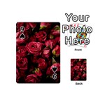 Floral Buds Of Roses Beautiful Flowers Playing Cards 54 Designs (Mini) Front - Spade9