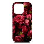 Floral Buds Of Roses Beautiful Flowers iPhone 16 Pro Black UV Print PC Hardshell Case Front