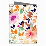 Abstract Floral Background Greeting Cards (Pkg of 8) Right