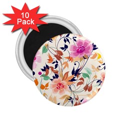 Abstract Floral Background 2 25  Magnets (10 Pack) 