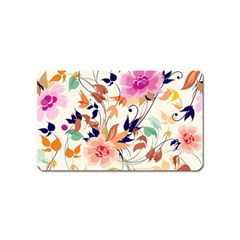Abstract Floral Background Magnet (name Card)