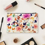 Abstract Floral Background Cosmetic Bag (Medium) Back