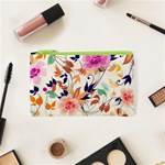 Abstract Floral Background Cosmetic Bag (XS) Front