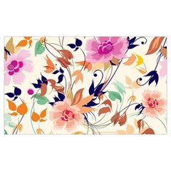 Abstract Floral Background 12 x20  Lumbar Throw Cushion Case (two Sides)