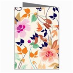 Abstract Floral Background Greeting Card Right
