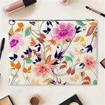 Abstract Floral Background Cosmetic Bag (XL) Back