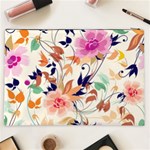 Abstract Floral Background Cosmetic Bag (XXL) Back