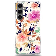 Abstract Floral Background Samsung Galaxy S24 6 2 Inch Tpu Uv Case