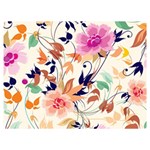 Abstract Floral Background Two Sides Premium Plush Fleece Blanket (Baby Size) 40 x30  Blanket Front