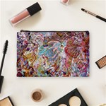 Abstract waves Cosmetic Bag (Medium) Front