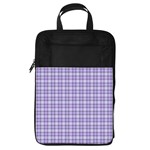 Purple Plaid Tartan 2 Foldable Shoe Storage Bag Front
