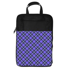 Blue Tartan Plaid 1 Diagonal Foldable Shoe Storage Bag