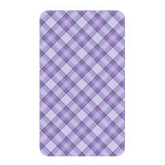 Purple Plaid Tartan 2 Diagonal Memory Card Reader (rectangular)