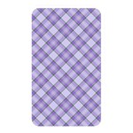 Purple Plaid Tartan 2 Diagonal Memory Card Reader (Rectangular) Front