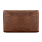 Purple Plaid Tartan 2 Diagonal Wood Oval USB Flash Drive Box