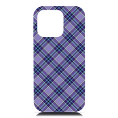 Purple Plaid Tartan 1 Diagonal Iphone 16 Pro Max Black Uv Print Pc Hardshell Case