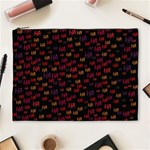 Pattern Ha Ha Ha  Abstract Black Dark Doodle Hahaha Pattern Physco Cosmetic Bag (XL) Front