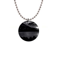 Nahuel Huapi Lake And Andes Range Mountains Landscape, Bariloche, Argentina 1  Button Necklace