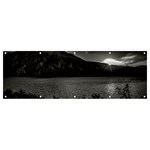 Nahuel huapi lake and andes range mountains landscape, bariloche, argentina Banner and Sign 12  x 4  Front