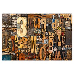 3d Letters Macro Wooden Letters Letters Textures 16 x24  Lumbar Throw Cushion Case (two Sides)
