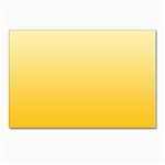 Cream Yellow To Amber Orange Linear Gradient Postcard 4 x 6  (Pkg of 10) Front